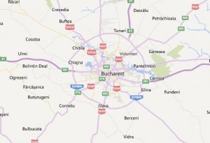harta fizica bucuresti
